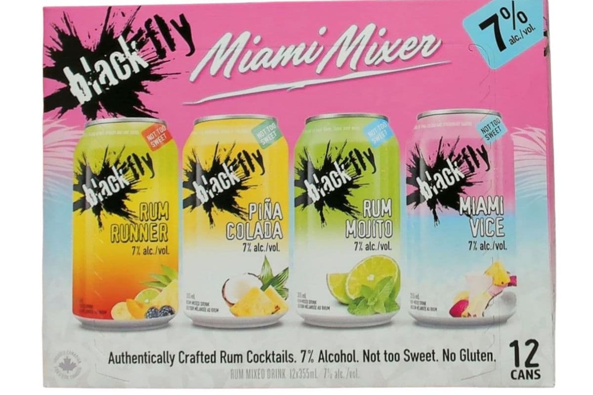 BLACK FLY TROPICAL RUM MIXER 12PK (12 x 355ML)