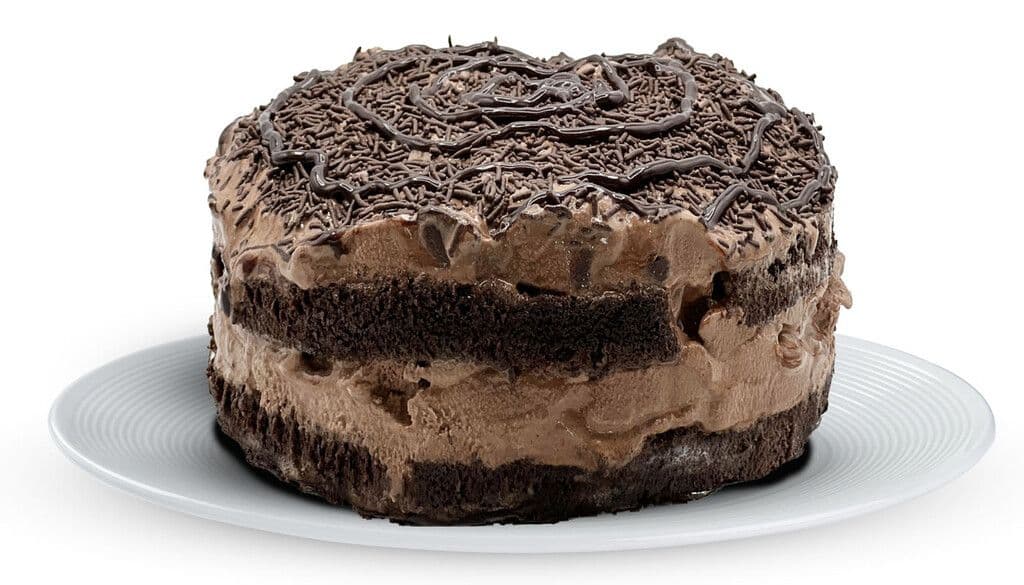 Gâteau de Crème Glacée Brownie au Chocolat / Chocolate Brownie Ice Cream Cake