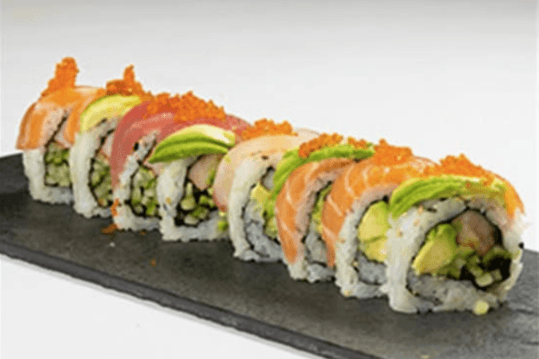 296 Rainbow Roll (8 pcs)