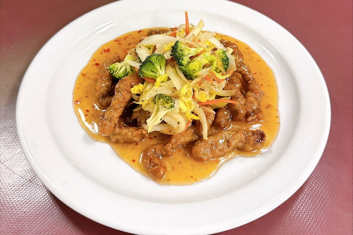 62. Sizzling Ginger Beef