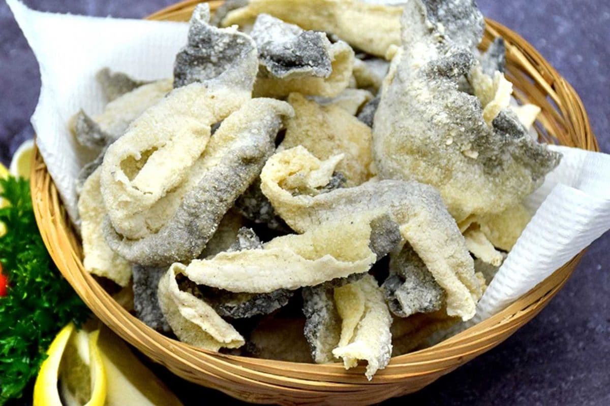 Deep Fried Salmon Skin