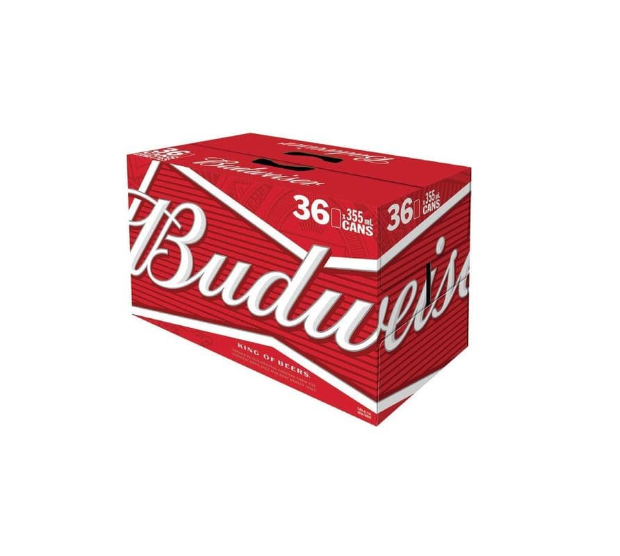 Budweiser (36 Pack) (1 x 355 ml Cans)