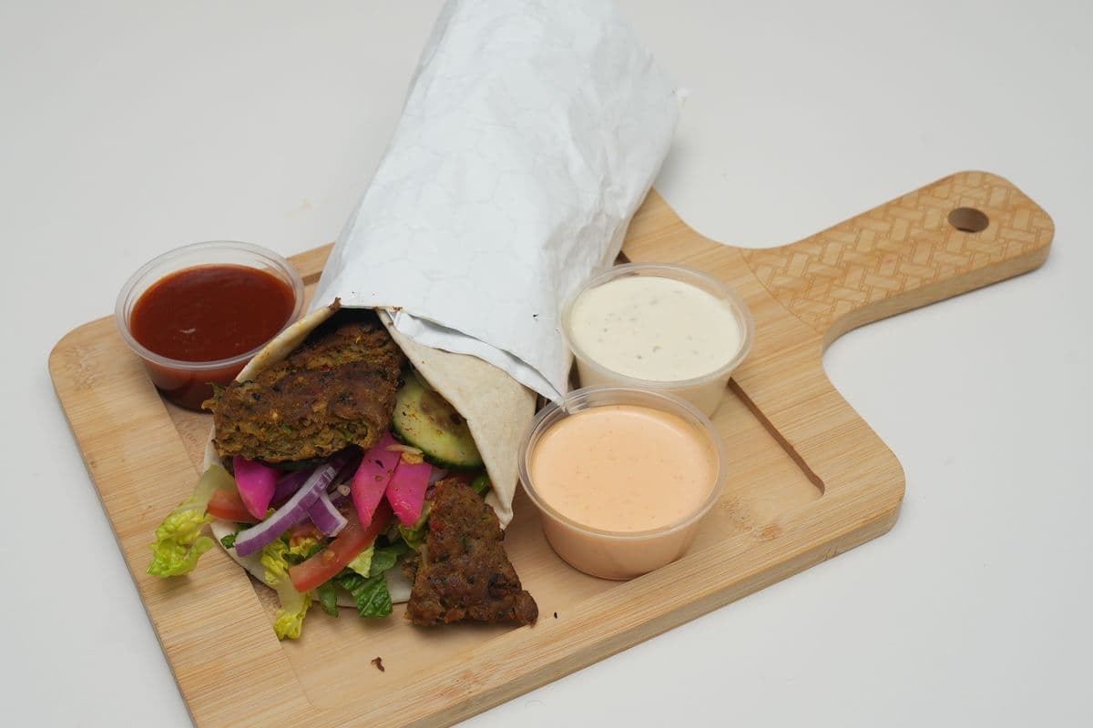 Beef Kofta Kabob Wrap