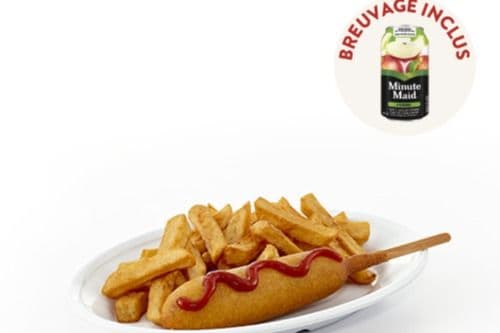 Pogo Avec Frites Et Breuvage(ENF) / Pogo With Fries And Drink