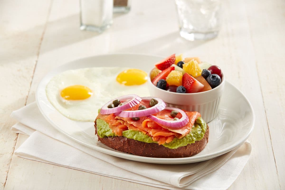Salmon Avocado Toast Plate