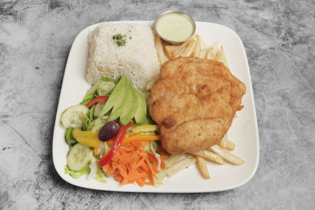 Poulet à la milanaise / Milanesa de pollo