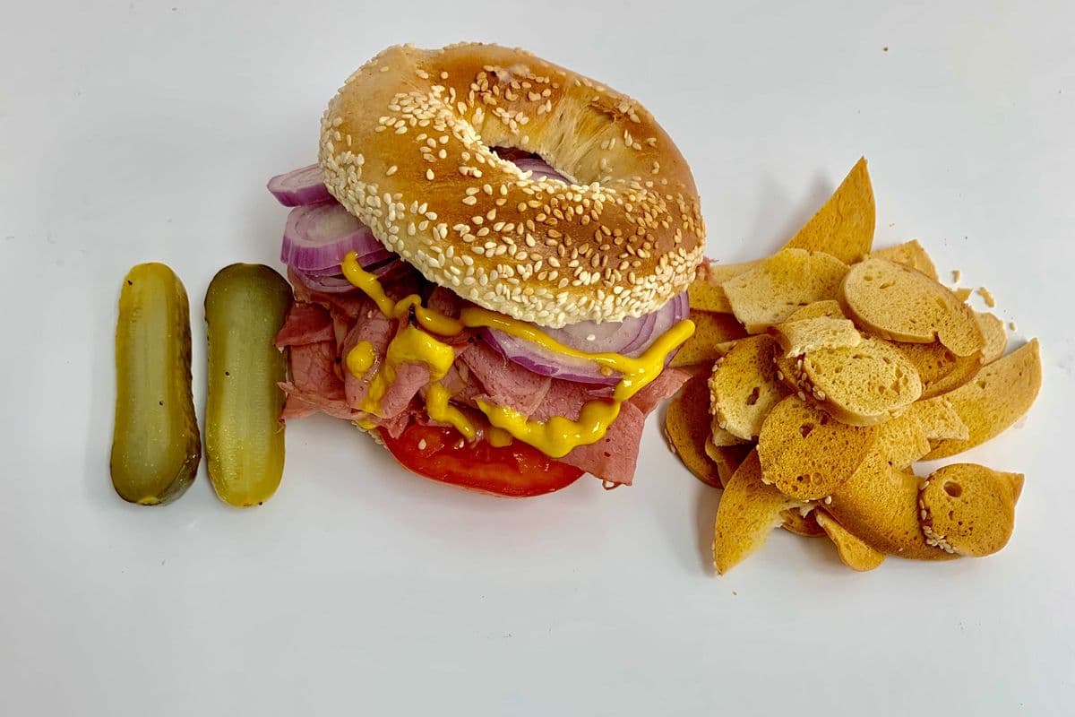 Montreal Smoked Meat Bagel