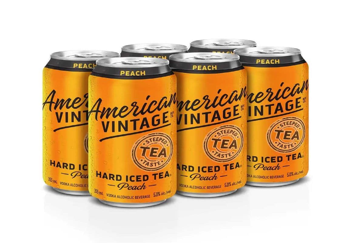 American Vintage Hard Iced Tea Peach (6 x 355 ml)