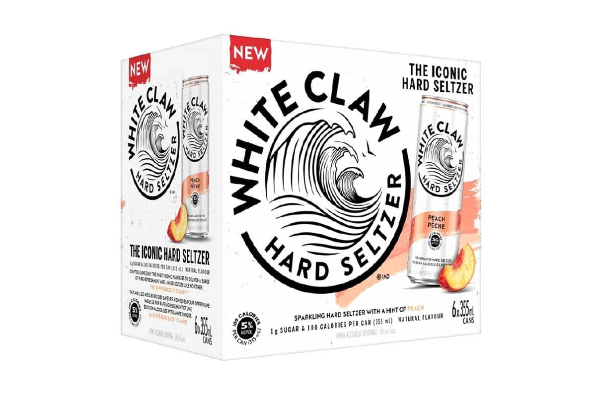 White Claw Peach (6 Pack Cans) (6 x 355 ml)