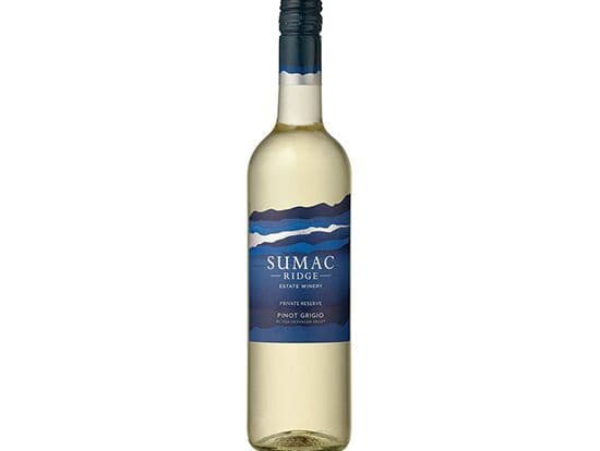 Sumac Ridge Pinot Grigio, 750mL white wine (13.0% ABV)
