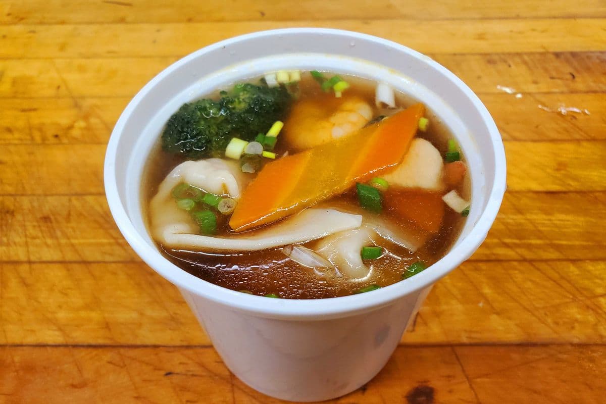 1. Deluxe Wonton Soup (24 oz.)