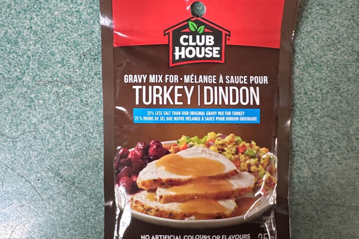 CLUB HOUSE TURKEY GRAVY MIX 25% less SALT (25 g)