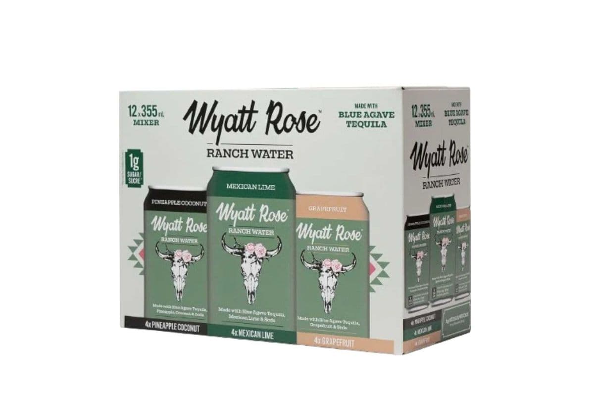 WYATT ROSE RANCH WATER MIXED PACK (12 x 355ML)