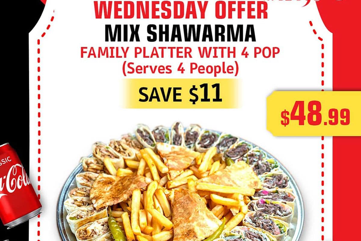 Wednesday Mix Shawarma Offer