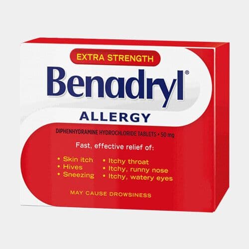 Benadryl Extra fort allergies (12 caplets) / Benadryl Extra Strength Allergies (12 caplets)