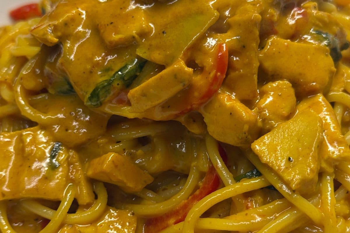 Chicken Curry Spaghetti