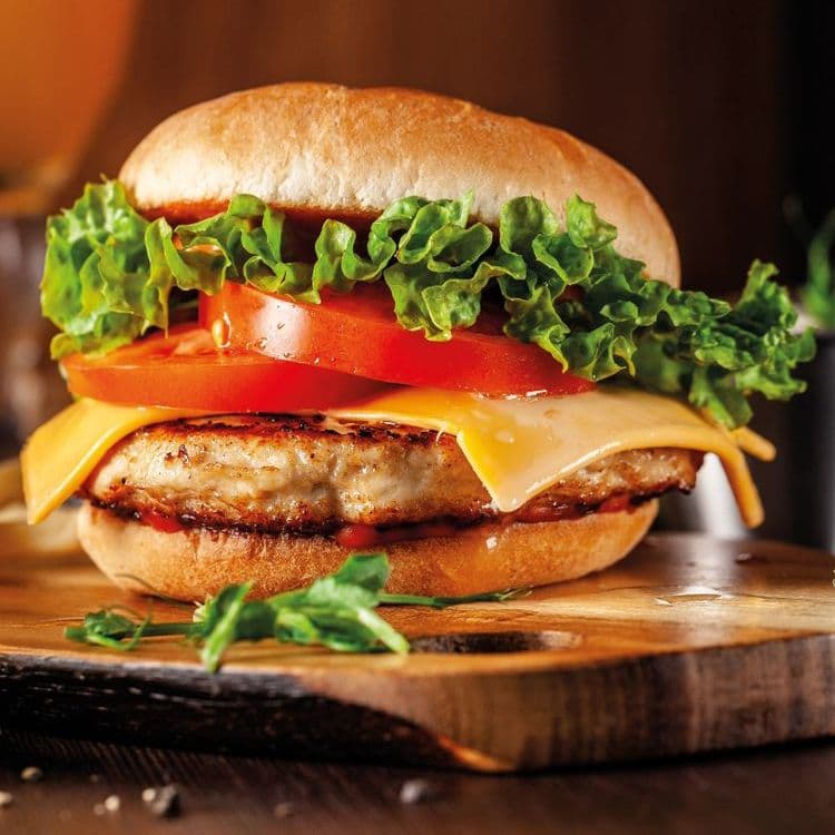 Chicken Burger With Fries