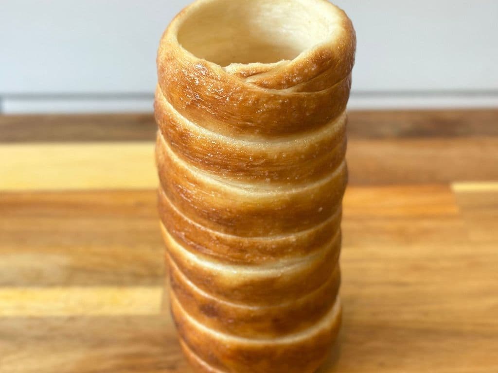 Golden Glaze Chimney Cake