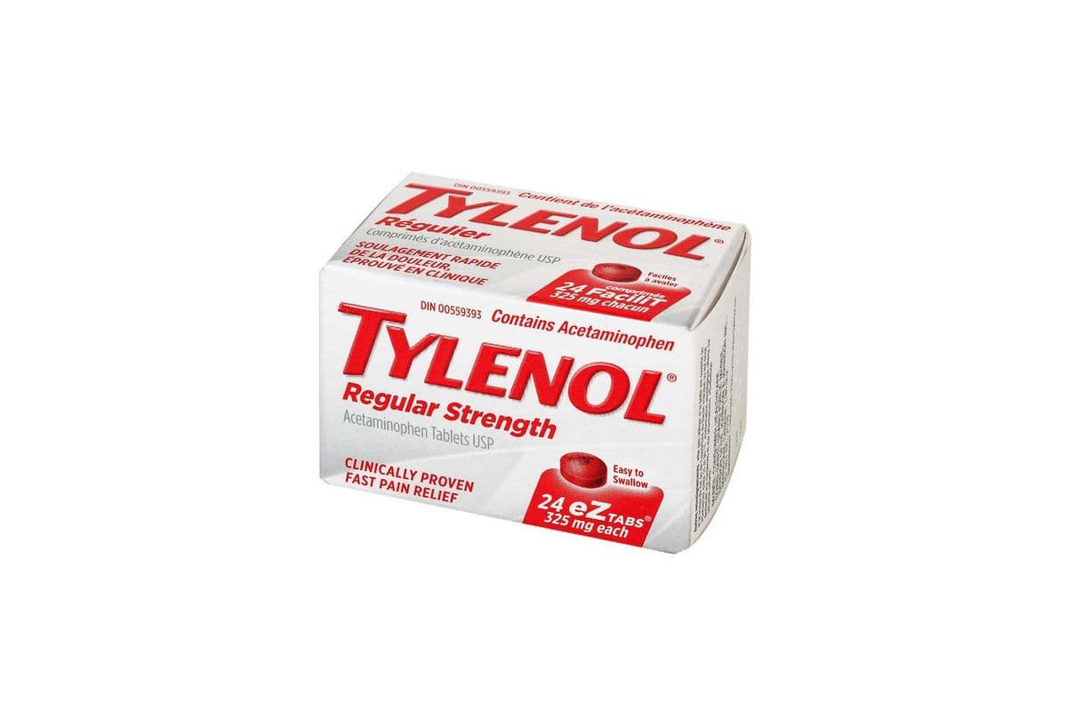 Tylenol Regular Strength 325mg 24 Tablets