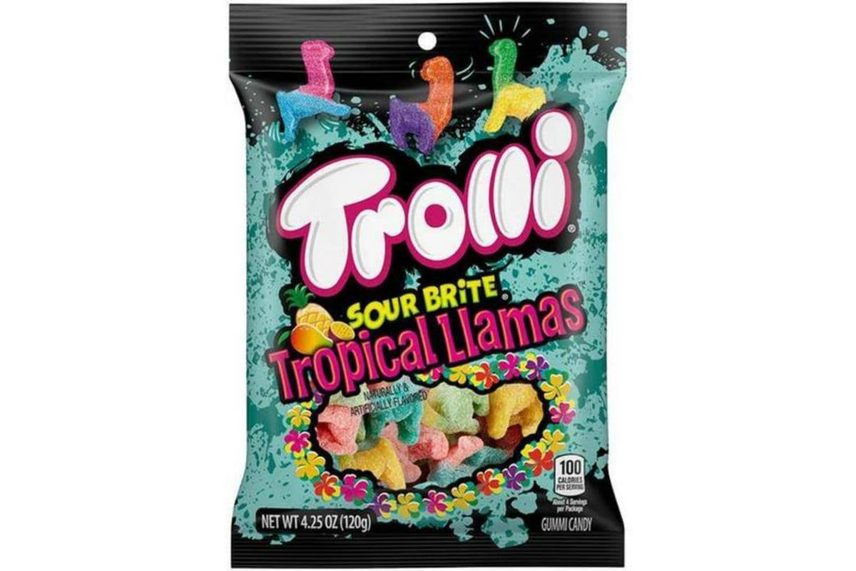 Trolli Sour Brite Tropical Llamas (120 g)
