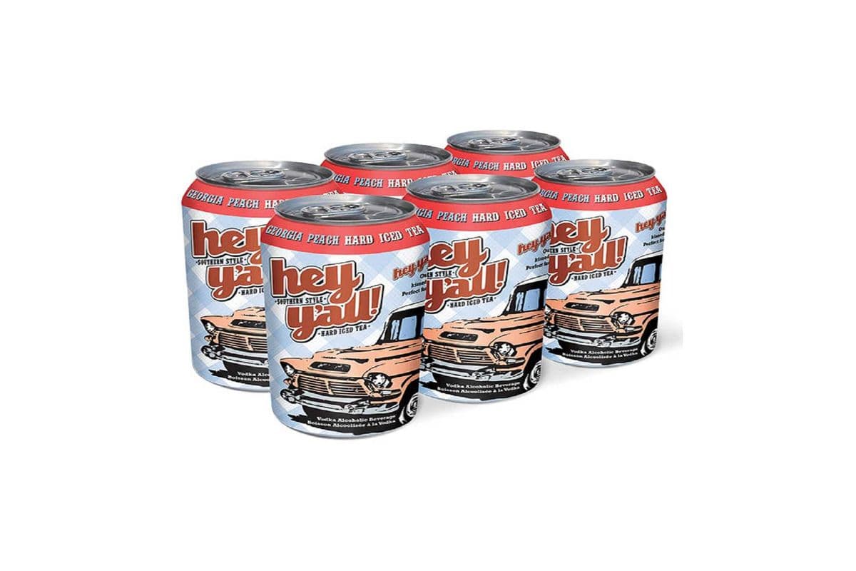778623 - HEY Y'ALL GEORGIA PEACH HARD ICED TEA (6 x 355ML)