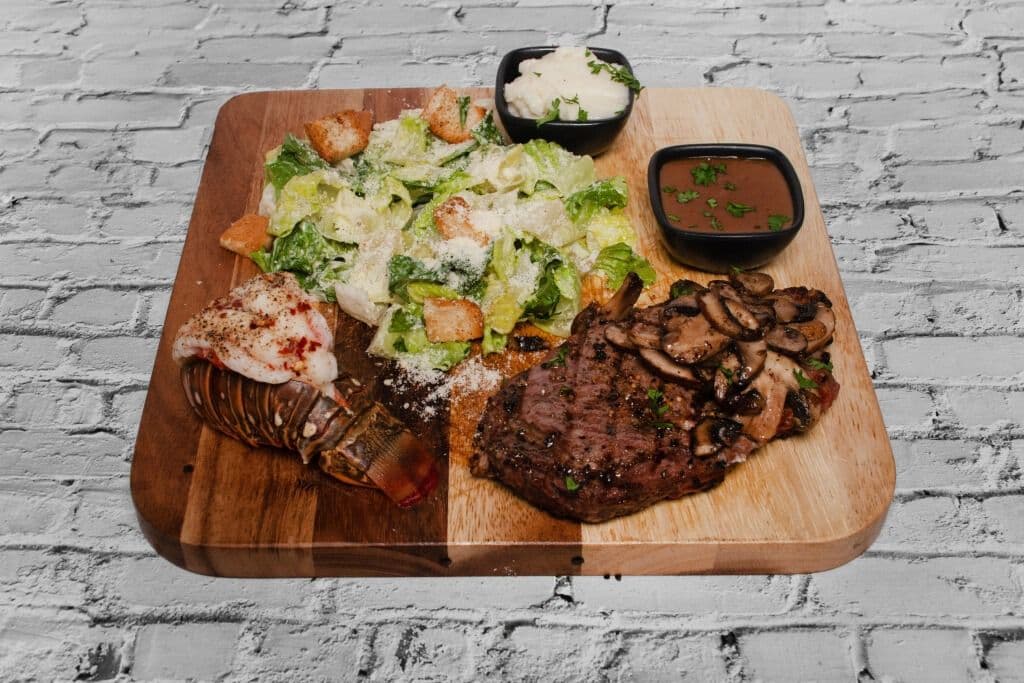 Steak with Lobster Tail