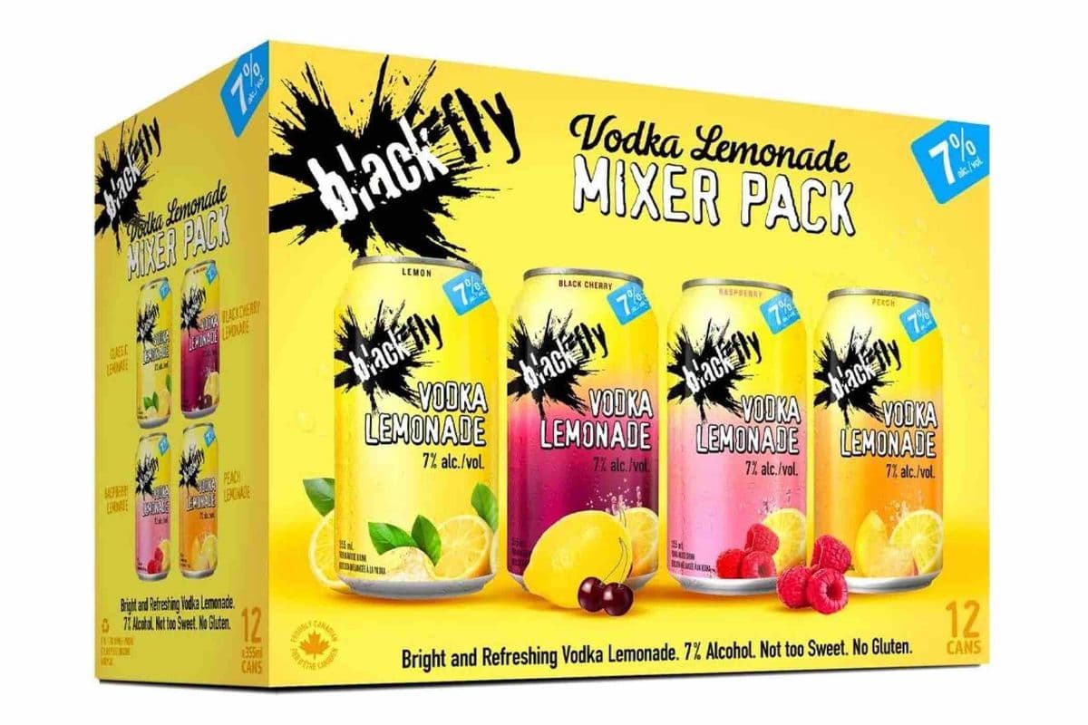Black Fly Vodka Lemonade Mixer Pack (12 x 355mL Cans)