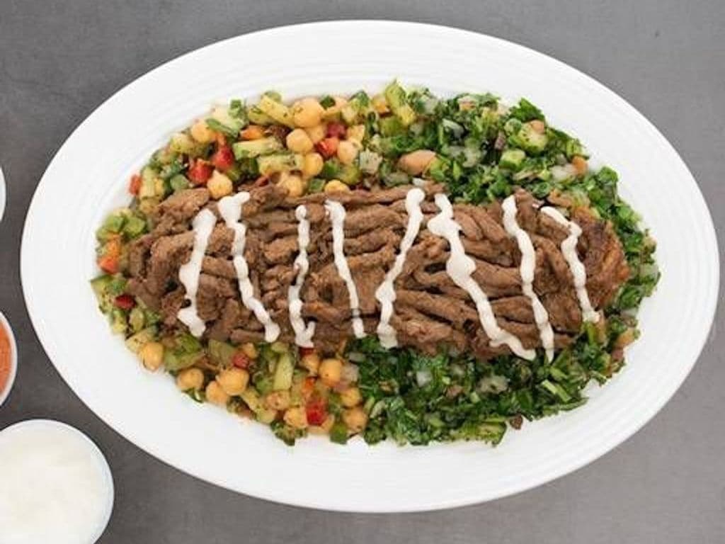 Grilled Beef Shawarma Salad