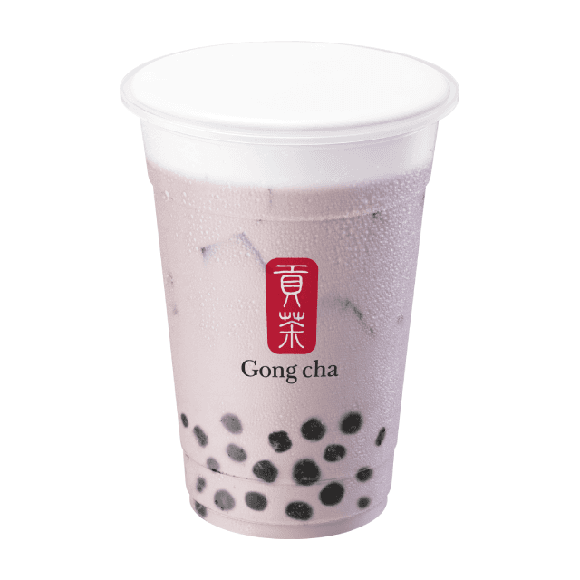 Milk Foam Pearl Taro Milk Tea Thé au lait au taro avec mousse de lait et perles