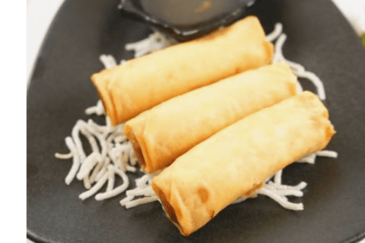 A1. Crispy Veg Spring Roll (3 rolls)