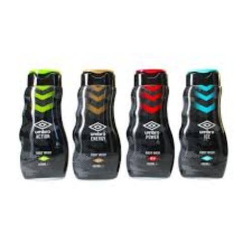 Umbro Gel Douche Shampooing + Revitalisant Visage + Desodorisant 400ml/ Umbro Body Wash Shampoo + Conditioner +Face + Deodorizer 400ml
