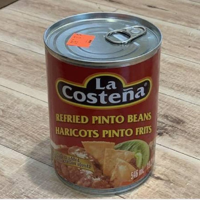 Boîte de haricots pinto frits / Refried Pinto Beans Tin