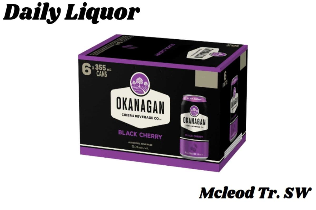 OKANAGAN BLACK CHERRY 6 CANS (1 x 6 CANS)