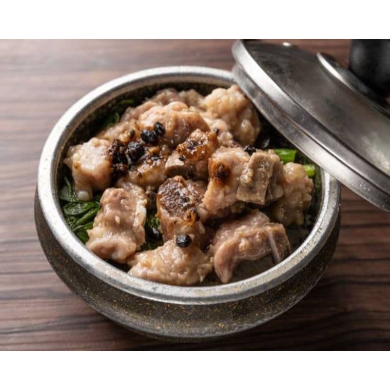 45. Spareribs and Black Bean on Rice