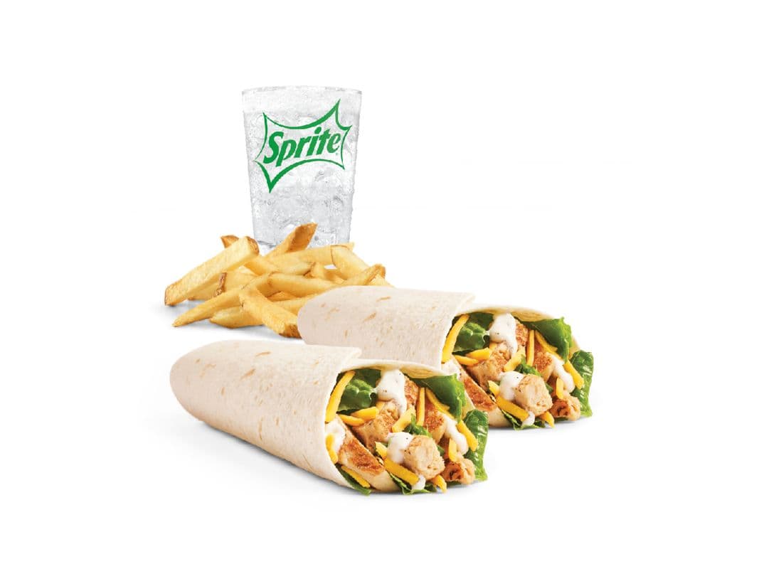 Duo wrap au poulet grillé / Grilled Chicken Wrap Duo Combo (Petit / Small)
