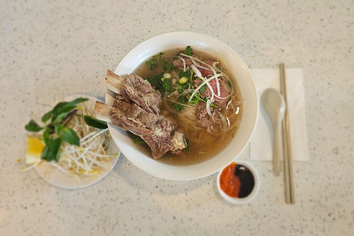 44B. Rare Beef, Brisket and 1 Beef Rib (24oz Beef Broth)
