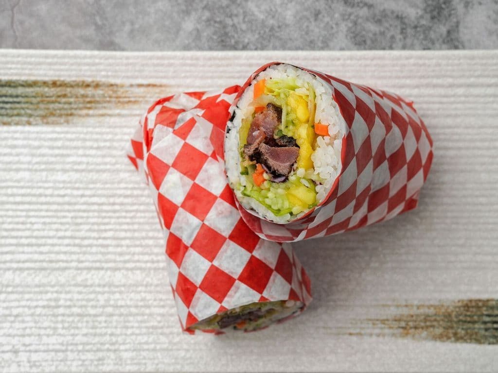 Seared Pepper Tuna Burrito