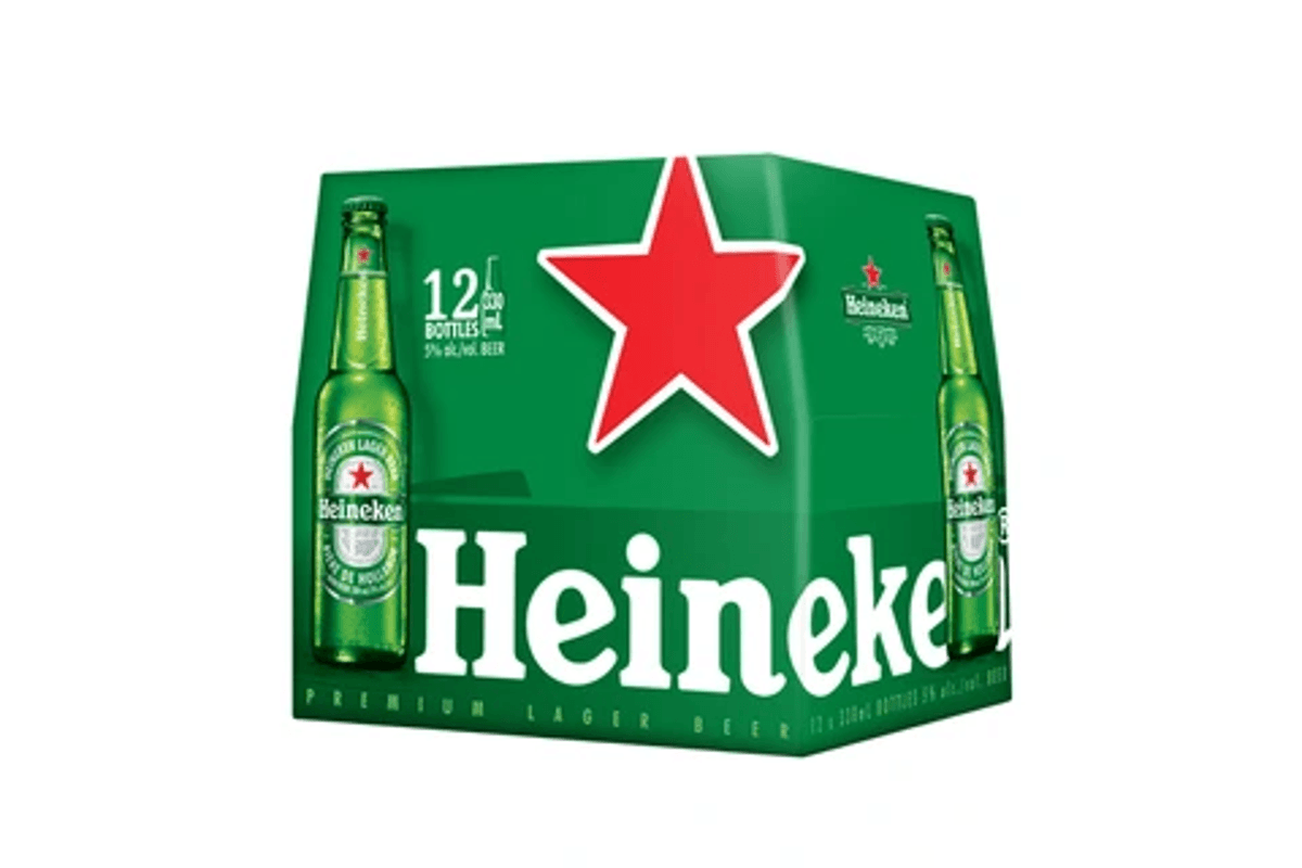 Heineken Lager 330ml 12pk Bt