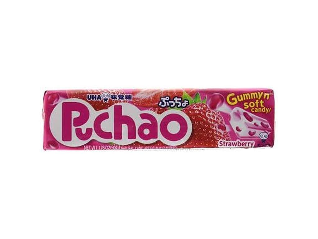 Puchao Strawberry Japanese Fruit Chews 50g Asian Chewy Candies
