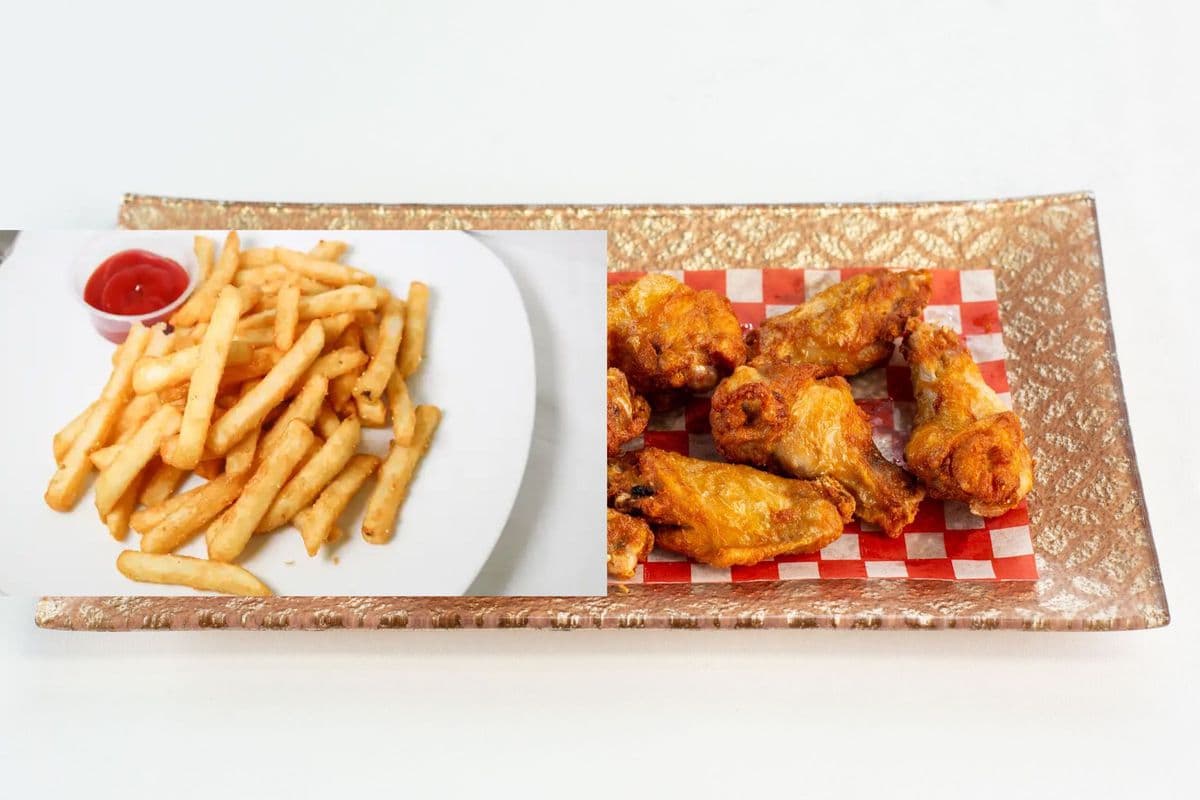 Wings (5 pcs) and Fries (S) Combo (865 Cal)