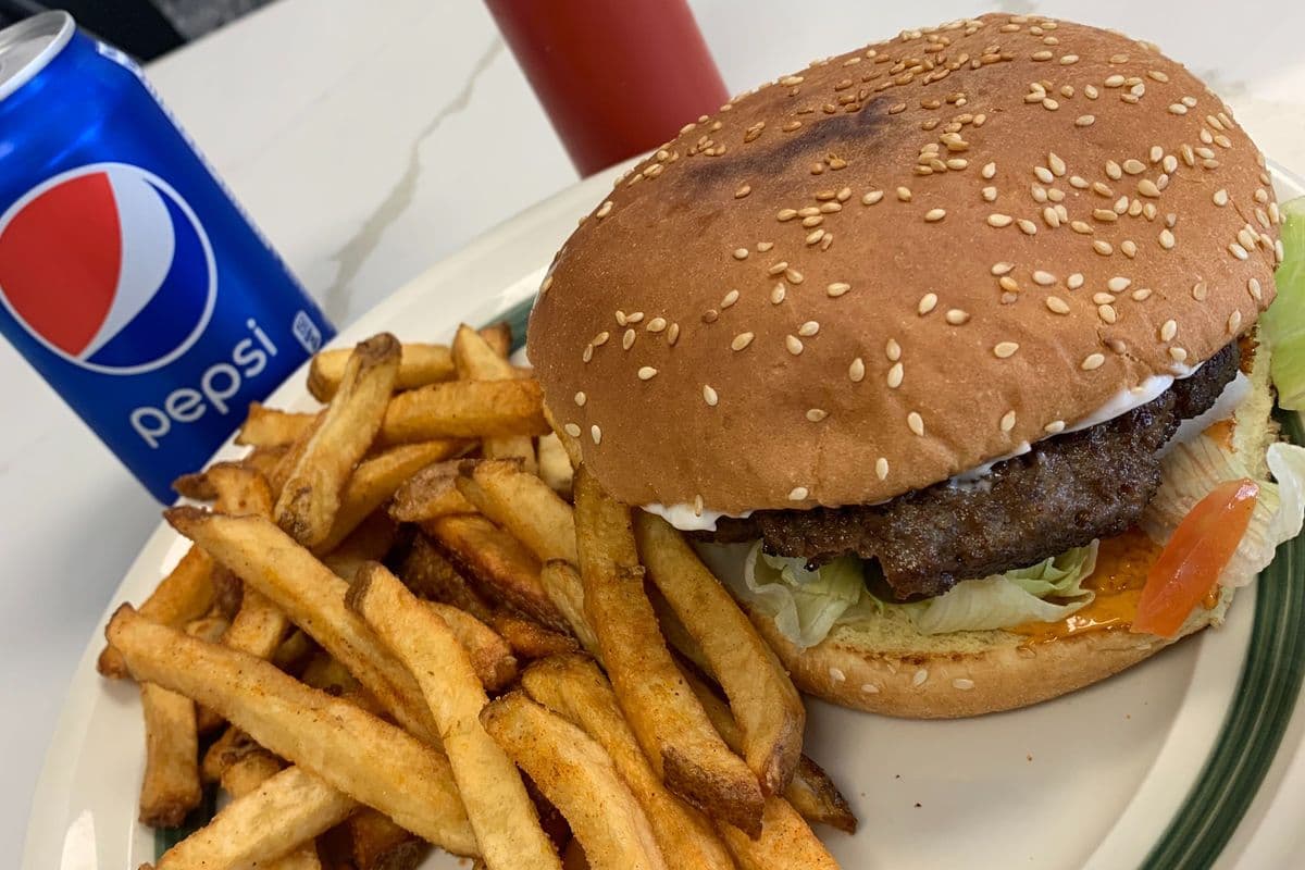 Beef burger combo