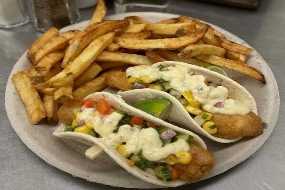 Fish Tacos and Chips