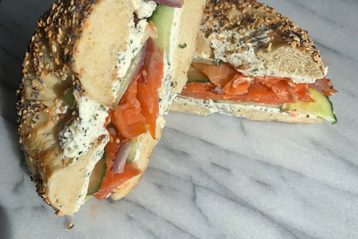 Noir Lox Bagel Sandwich