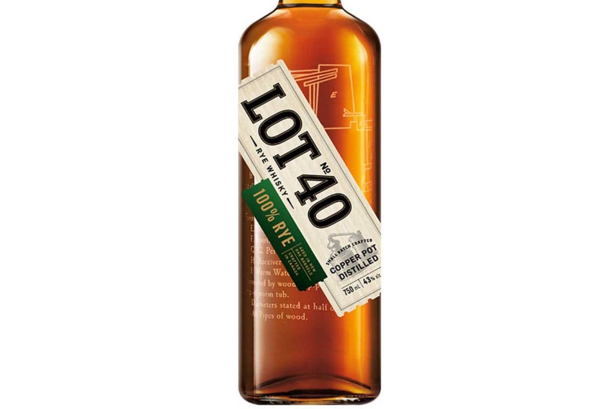 LOT NO 40 100% RYE WHISKEY (1 x 750 ML )
