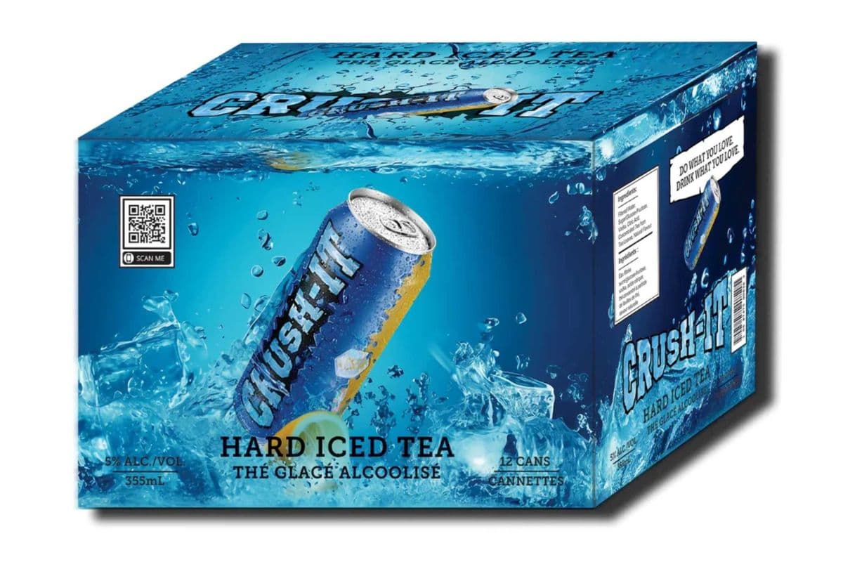 CRUSH-IT HARD ICED TEA (12 PACK) (12 x 355ML CAN)