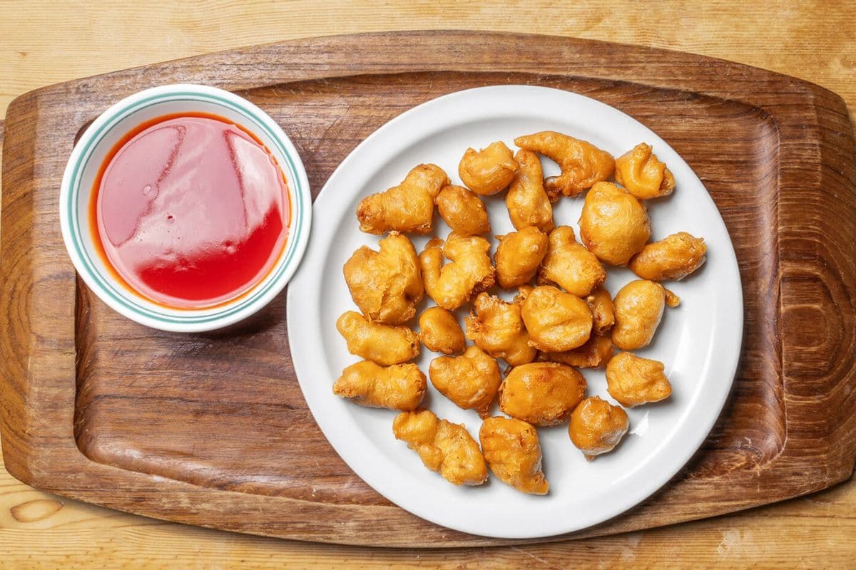 44. Sweet-and-Sour Chicken Balls (Sauce on side)