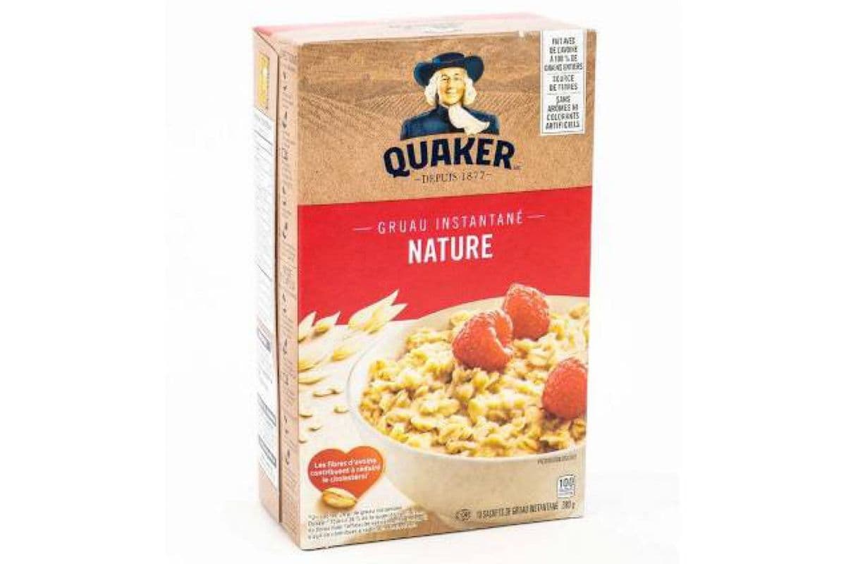 Quaker - Gruau Instantané Nature / Regular Instant Oatmeal (280 g)