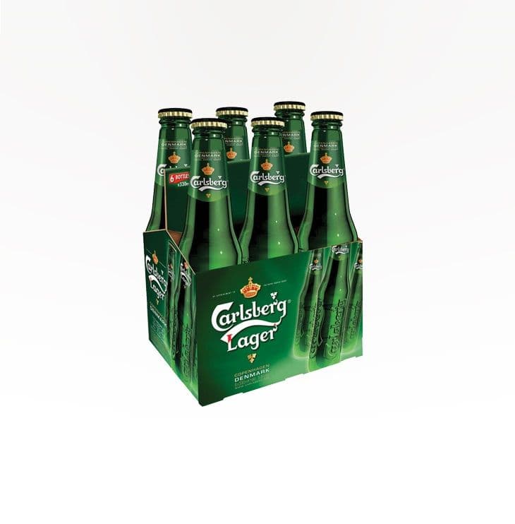 Carlsberg Lager (6 Bottles) (6 x 341ml Bottles)