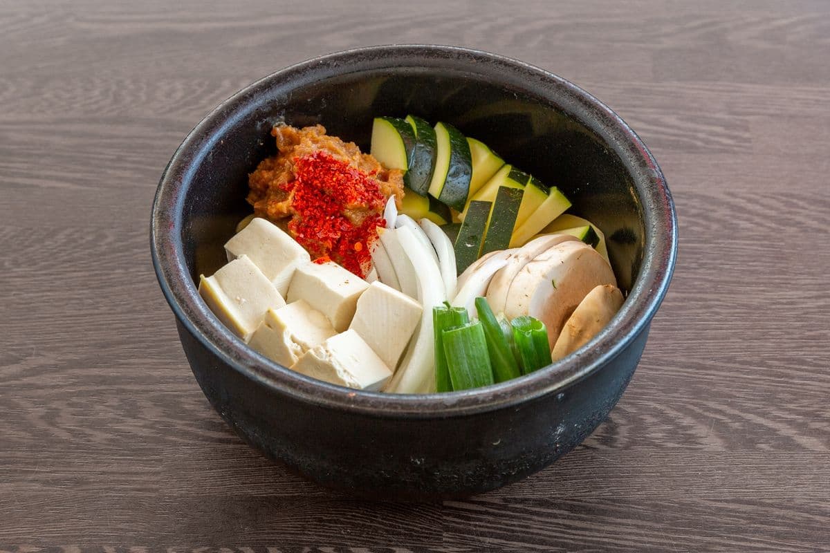 60. Soybean Stew with Beef and Tofu