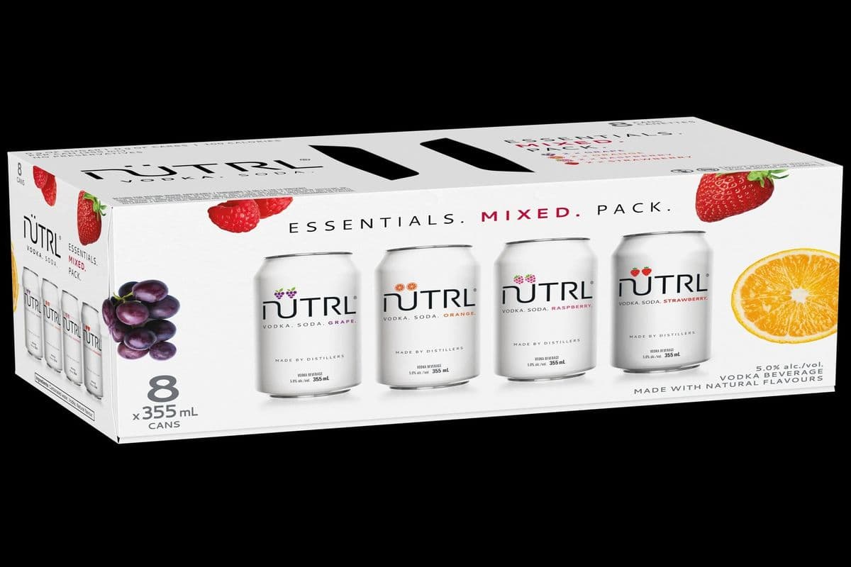 NUTRL ESSENTIAL MIXED PACK (8 CANS X 355ML) 5.0% ABV (8 x 355 mL)